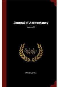 Journal of Accountancy; Volume 33