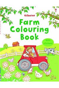 First Colouring Book Farm + Stickers
