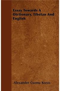 Essay Towards a Dictionary, Tibetan and English