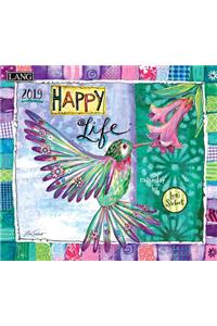 Happy Life 2019 14x12.5 Wall Calendar