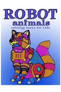 Robot animals Coloring Books for Kids