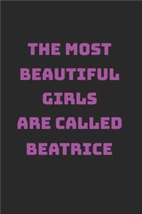 Beatrice Girl Woman Notebook