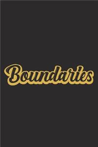 Boundaries