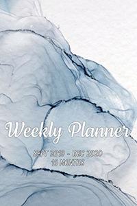 Weekly Planner Sept 2019 - Dec 2020 16 Months