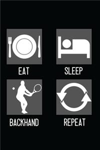 Eat, Sleep, Backhand, Repeat