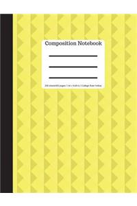 Yellow Composition Notebook - College Ruled 200 Sheets/ 400 Pages 9.69 X 7.44