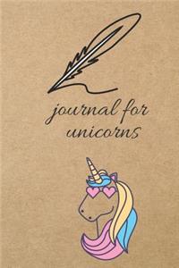 Journal for Unicorns