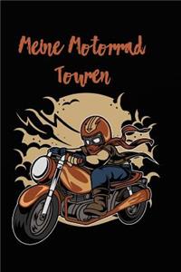 Meine Motorrad Touren: Notizbuch Tagebuch F