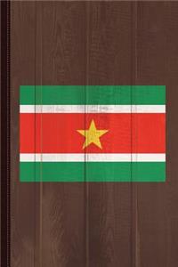 Suriname Flag Journal Notebook