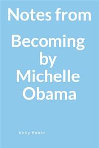 Notes from Becoming, by Michelle Obama: A Blank Lined Writing Notebook for Your Key Takeaways