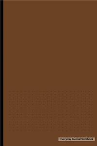 Everyday Journal Notebook - Dotted Grid (Brown Cover)