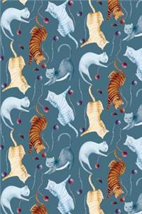 Bullet Journal Notebook for Cat Lovers Cats Playing