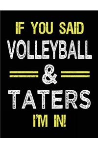 If You Said Volleyball & Taters I'm in