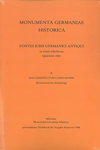 Das Constitutum Constantini (Konstantinische Schenkung)