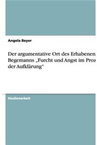 Der argumentative Ort des Erhabenen in Begemanns "Furcht und Angst im Prozeß der Aufklärung