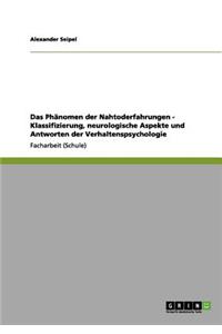 Phänomen der Nahtoderfahrungen - Klassifizierung, neurologische Aspekte und Antworten der Verhaltenspsychologie