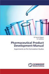 Pharmaceutical Product Development-Manual
