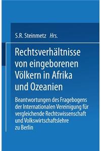 Rechtsverhältnisse von eingeborenen Völkern in Afrika und Ozeanien
