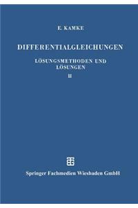 Differentialgleichungen Lösungsmethoden Und Lösungen