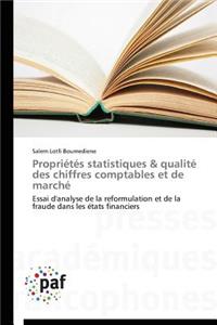 Propriétés Statistiques Qualité Des Chiffres Comptables Et de Marché