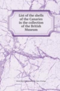 List of the shells of the Canaries in the collection of the British Museum