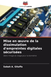 Mise en oeuvre de la dissimulation d'empreintes digitales sécurisées