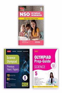 MTG National Science Olympiad (NSO) Workbook, Prep-Guide & Previous Years Papers with Self Test Paper Class 5 - SOF Olympiad Books For 2023-24 Exam (Set of 3 Books)