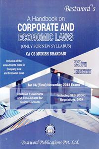 A Handbook on Corporate and Economic Laws (Only for New Syllabus) 23rd Edition by CA CS Munish Bhandari