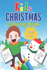 Kids Christmas Coloring Book Ages 4-8