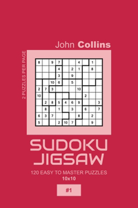 Sudoku Jigsaw - 120 Easy To Master Puzzles 10x10 - 1