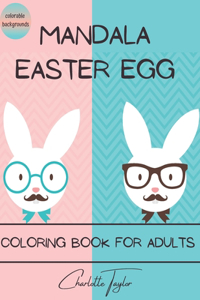 Mandala Easter Egg Coloring Book for Adults