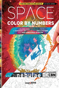 Space Color by Numbers for Kids Ages 8-12 and Adults