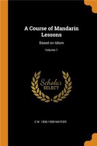 A Course of Mandarin Lessons