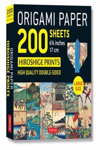 Origami Paper 200 Sheets Hiroshige Prints 6 3/4 (17 CM)