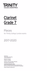 Clarinet Exam Pieces Grade 7 2017 2020 (Part Only)