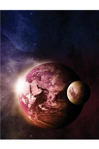 Outer Space Composition Notebook Planet & Moon, College Ruled