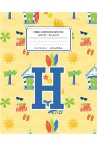Primary Composition Notebook Grades K-2 Story Journal H