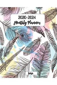 2020-2024 Boho Monthly Planner 8x10