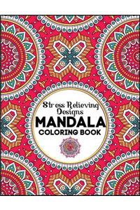 Stress Relieving Design Mandala Coloring Book