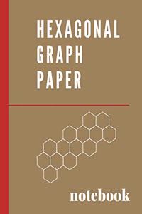 Hexagonal Graph Paper Notebook: 0.2 hexagon grid perfect for organic chemistry, tiling & mosaics, RPG and Strategy gaming, crochet & bead work design