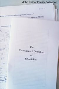 Unauthorised Collection of John Kaldor