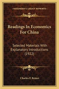 Readings in Economics for China