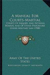 Manual for Courts-Martial: Courts of Inquiry, and Retiring Boards, and of Other Procedure Under Military Law (1908)