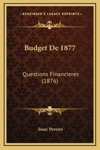 Budget De 1877