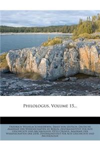 Philologus, Volume 15...