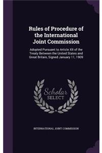 Rules of Procedure of the International Joint Commission