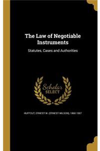 The Law of Negotiable Instruments