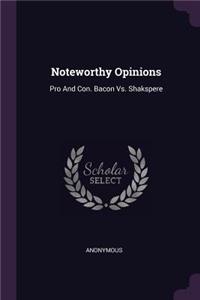 Noteworthy Opinions