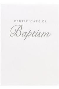 Abingdon Select Collection Children's Baptism Certificate, Silver