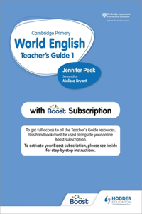 Cambridge Primary World English Teacher's Guide Stage 1 with Boost Subscription